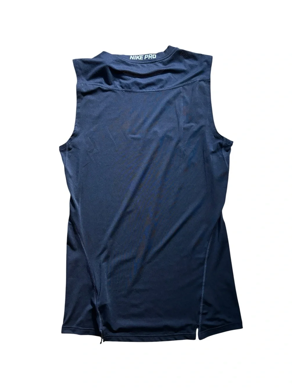 Nike Men’s Sleeveless Training Tank - Navy with Light Blue Swoosh